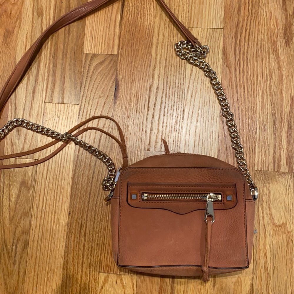 Rebecca Minkoff pink suede crossbody